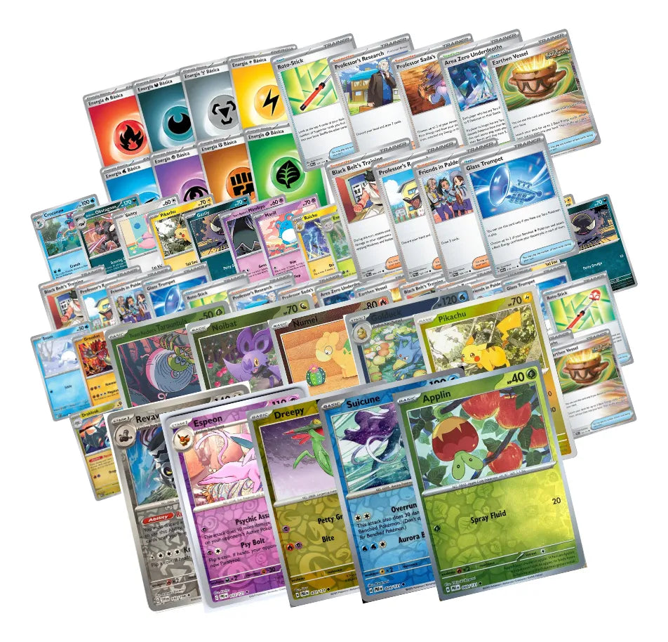 120 Cartas Pokémon Original Sin Repetir + 10 Holo Para Jugar