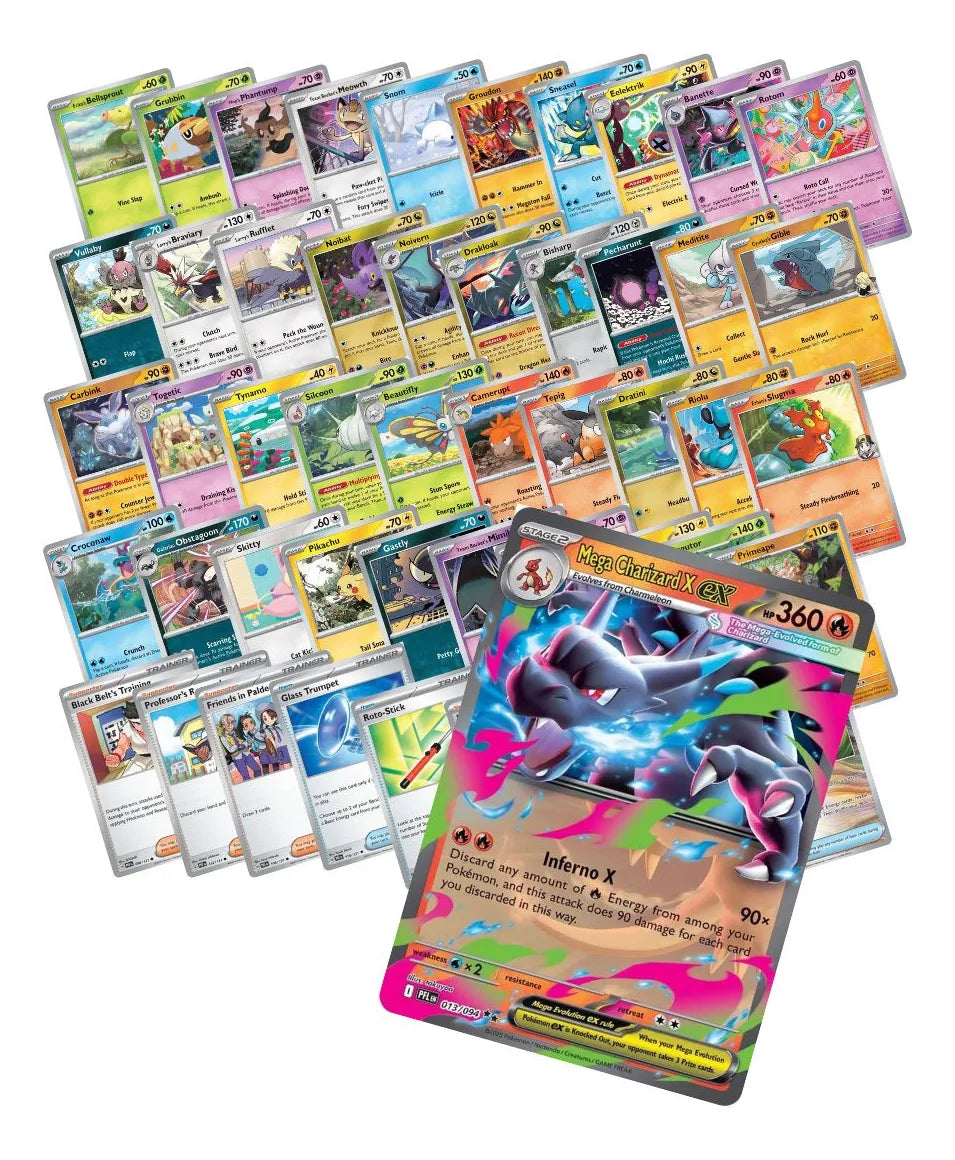 60 Cartas Pokémon Originales Sin Repetir + 1 Ex Garantizada