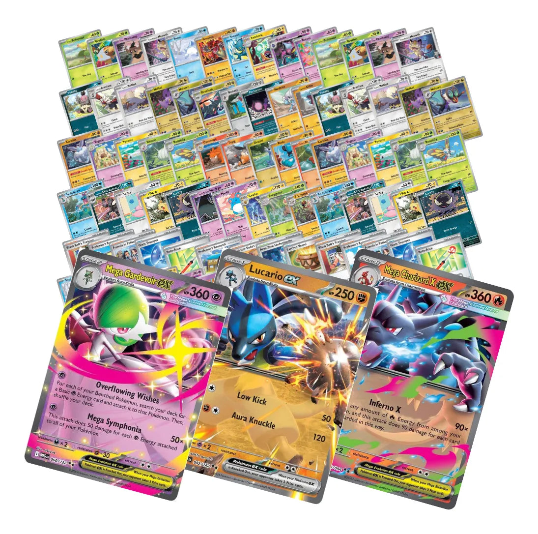 180 Cartas Pokémon Originales Sin Repetir + 3 Ex Garantizada